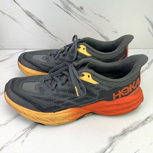 Mens Hoka One One Speedgoat 5 Castlerock Flame Athletic Sneakers 10.5D EU 44 2/3 main image 8